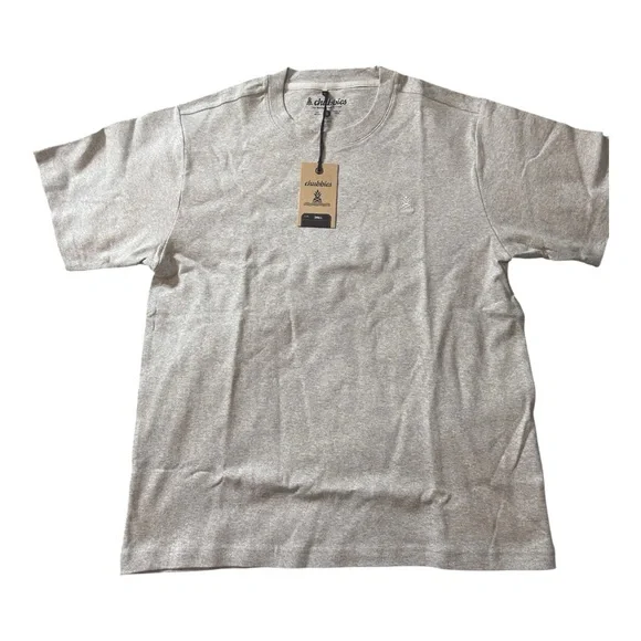 NWT Chubbies The Basic Oversized Tee - Size S, Mid Gray Heather - Picture 2 of 14